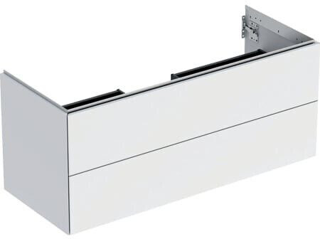 Geberit ONE vanity unit for washbasin with 2 drawers 118.4 x 50.4 x 47 cm white matt lacquered (505265002)
