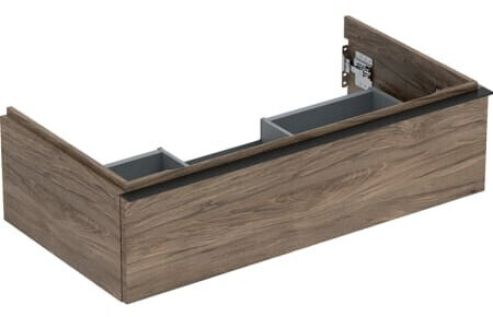 Geberit iCon vanity unit for washbasin with 1 drawer 88.8 x 24.7 x 47.6 cm walnut hickory lava powder-coated (502312JR1)