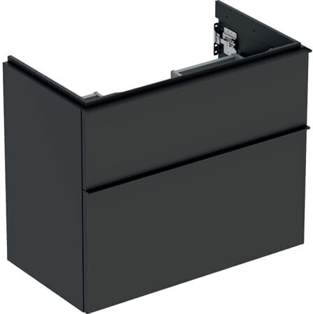 Geberit iCon vanity unit for washbasin with 2 drawers 74 x 61.5 x 416 cm lava powder-coated matt (502308JK1)