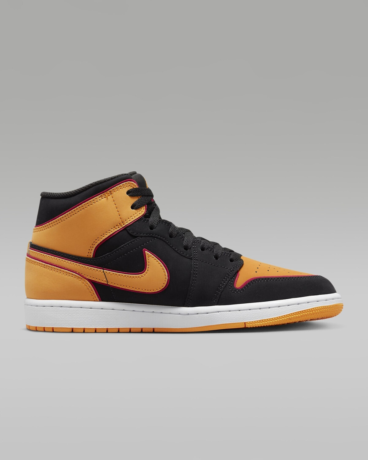Nike air jordan 1 retro mid black orange on sale