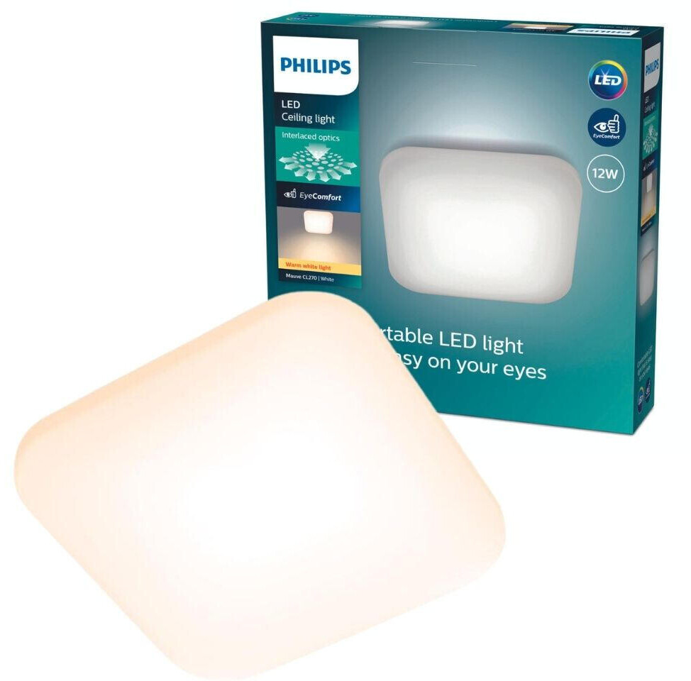Philips LED Deckenleuchte Mauve | 12W € Preisvergleich 18,84 Weiß 1200lm weiß bei ab