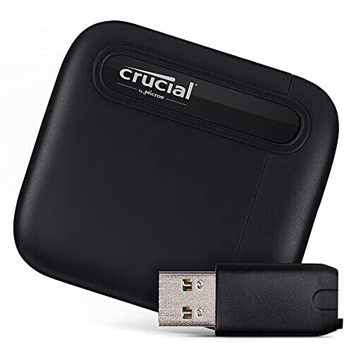 Buy Crucial X6 Portable 1TB USB C to USB A Adapter from 82.98