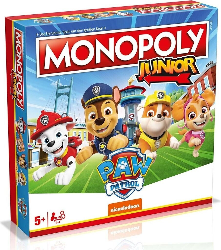 Monopoly Junior Paw Patrol – Gioco Da Tavolo Ufficiale Per Bambini 5+ – Con Chase, Marshall, Skye E Rubble - 4