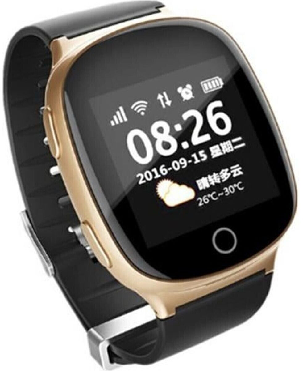 Yonis Smartwatch traceur GPS (or/noir)