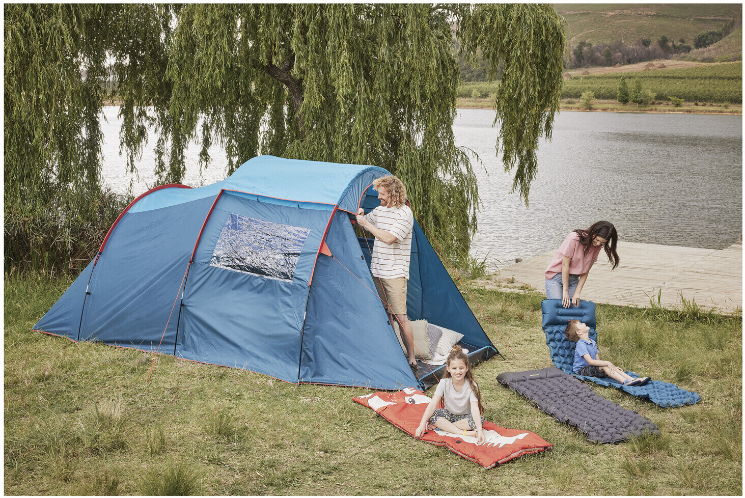 Rocktrail 4-Personen Campingzelt (blau) ab 149,00 € | Preisvergleich bei