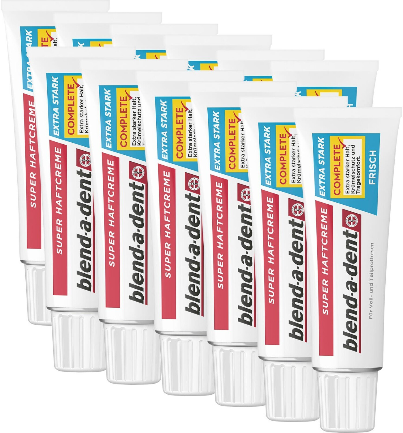 Blend A Dent Super Haftcreme Extra Stark Inhaltsstoffe blend-a-dent Super-Haftcreme Extra Stark Frisch (12 x 47 g) ab 3,95