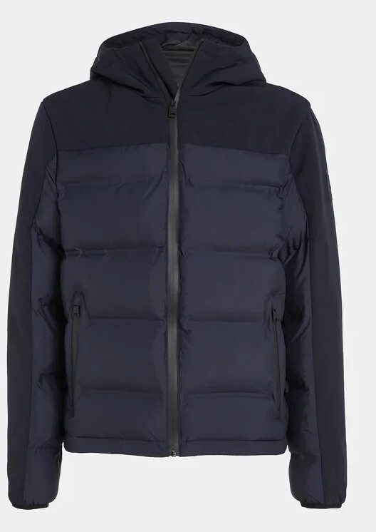 Calvin Klein Mix Media Quilt Jacket blue