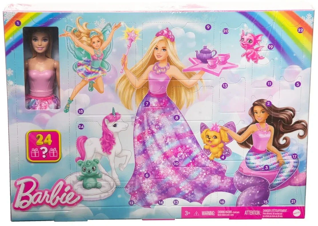 Mattel Calendrier de l'Avent Barbie Dreamtopia 2023