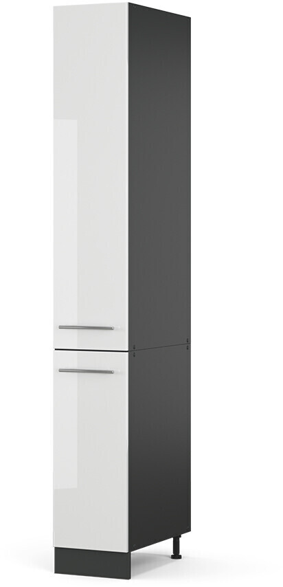 VICCO Pharmacy tall cabinet Fame-Line 30 cm anthracite/white high gloss modern
