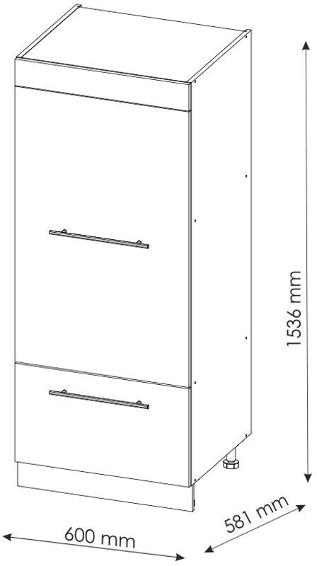 VICCO Mikrowellenschrank Fame-Line 60 cm Weiß/Weiß Hochglanz modern ab  237,90 €