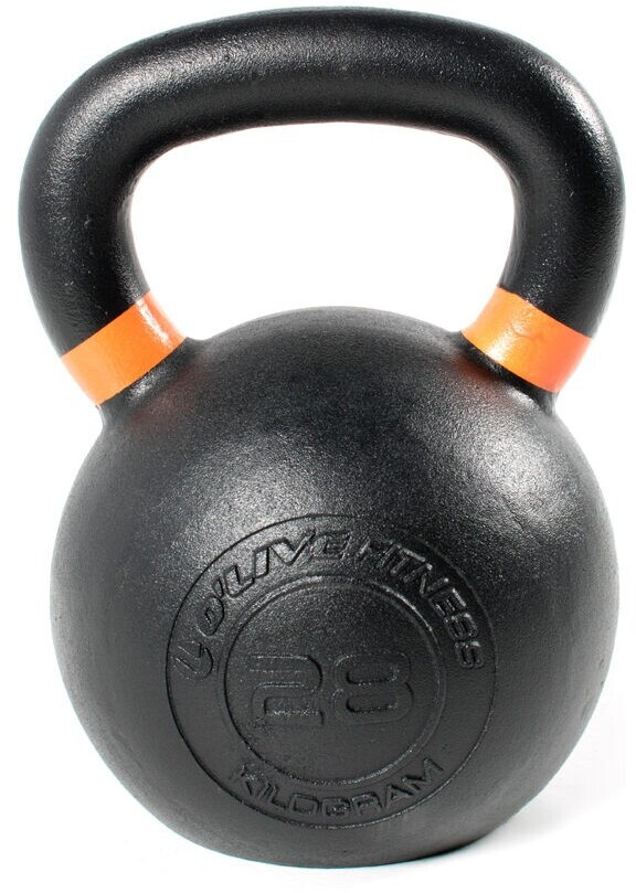Olive Cast Iron 28kg Kettlebell Schwarz 28 kg (EN47907)