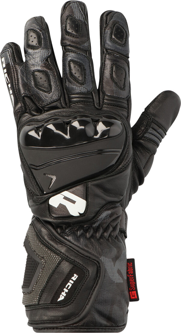 Photos - Motorcycle Gloves Richa Richa Savage 3 Gloves black/camo army