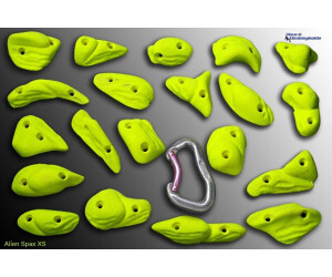 Move-it-Climbingholds Alien XS Spax (Klettergriffe-Set) schwarz
