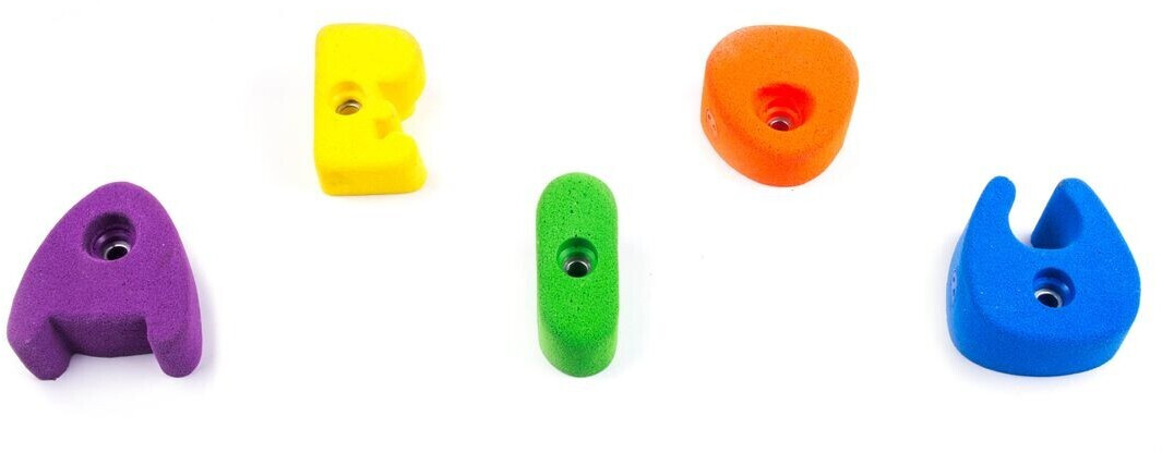 Fixe Kinder Klettergriffe Set A-E-I-O-U