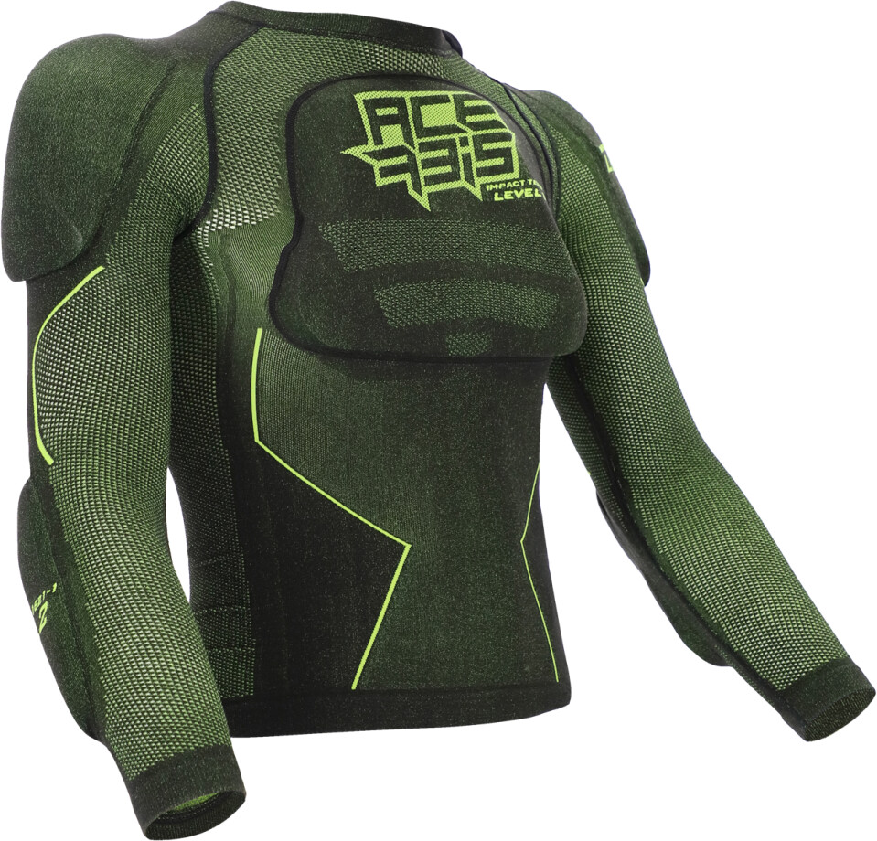 Photos - Motorcycle Clothing ACERBIS X-Fit Future Kid Level 2 Body Armour black/yellow fluo 