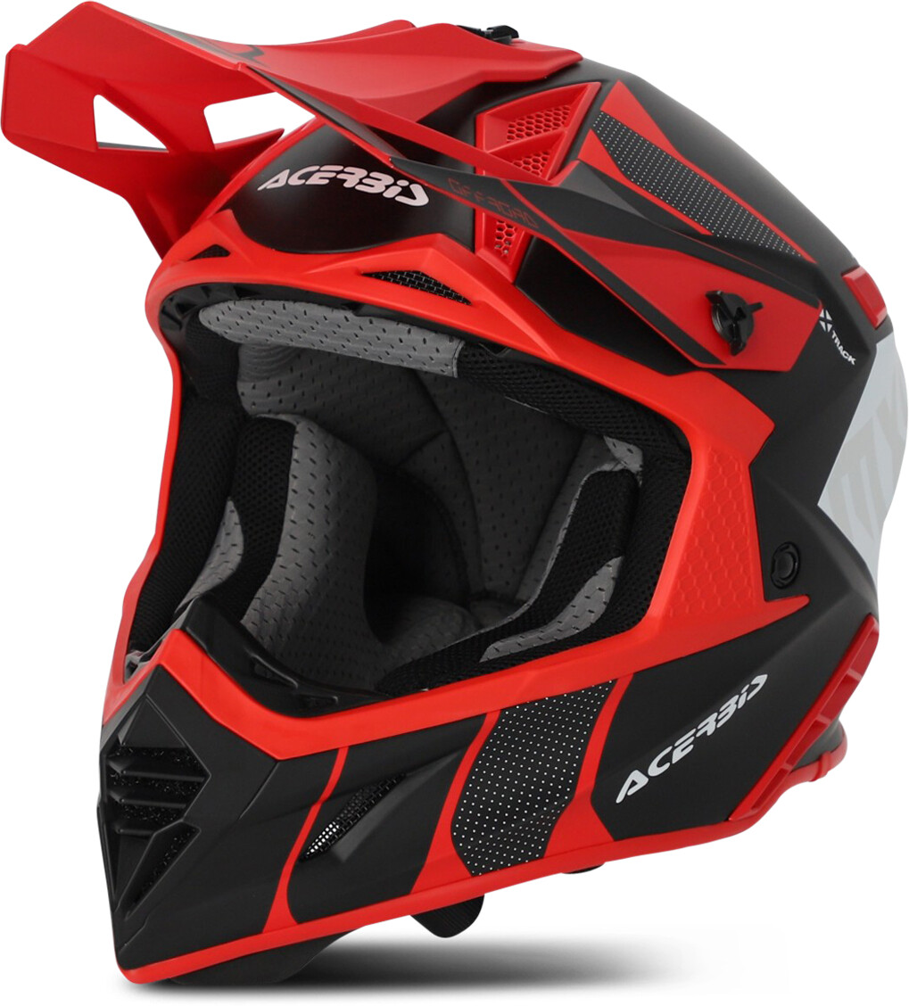 Photos - Motorcycle Helmet ACERBIS X-Track Helmet S23 black/red 