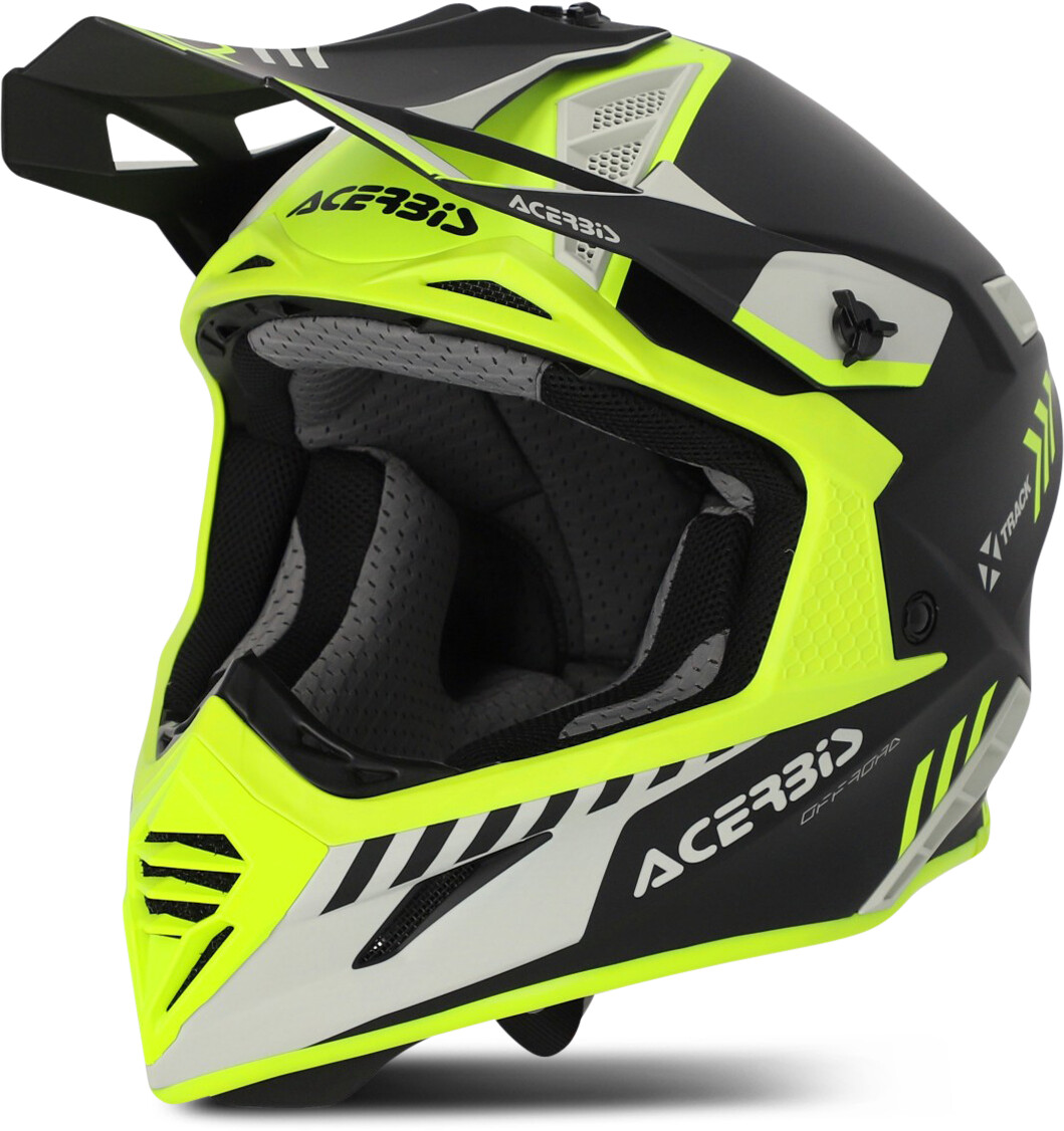 Photos - Motorcycle Helmet ACERBIS X-Track Mips S23 yellow fluo/black 