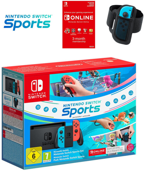 Nintendo Switch neon-rot/neon-blau Nintendo Switch Sports Set, Bild 7