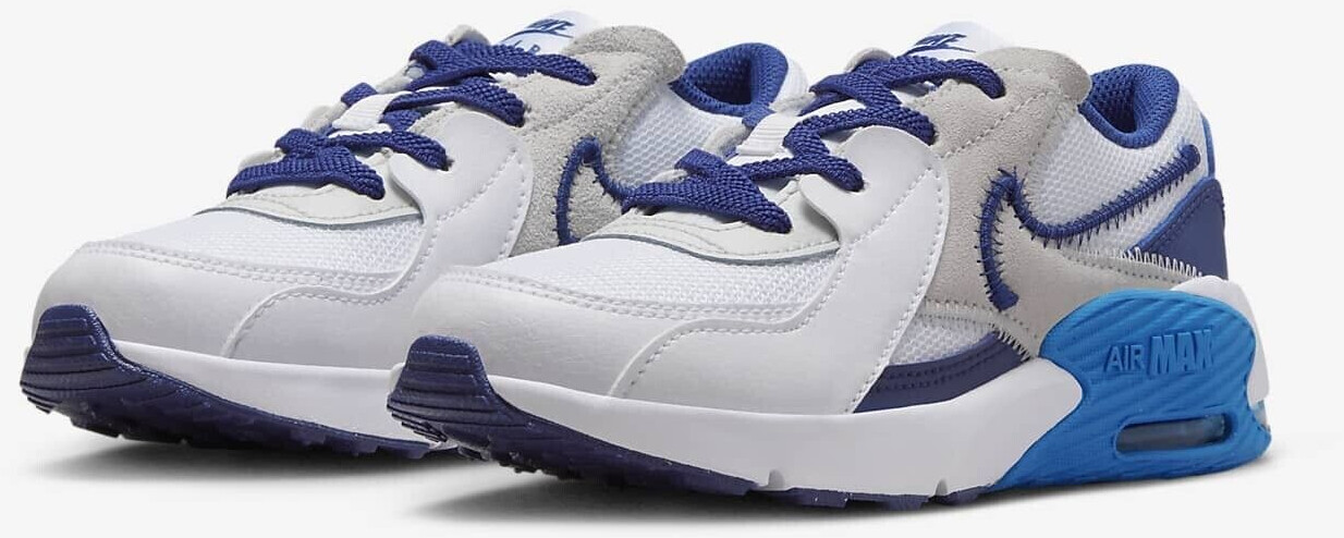 Nike Air Max Excee Kids FB3059 100 white deep royal blue photo blue ab 34 45 Preisvergleich bei idealo