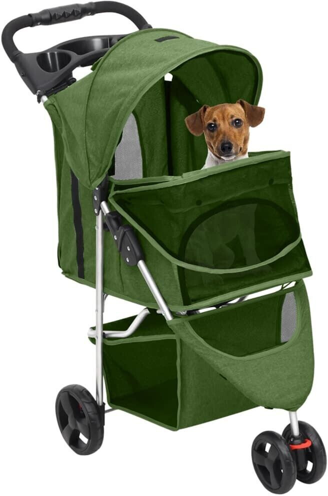 vidaXL Poussette pour chien green vidaXL Poussette pour chien green