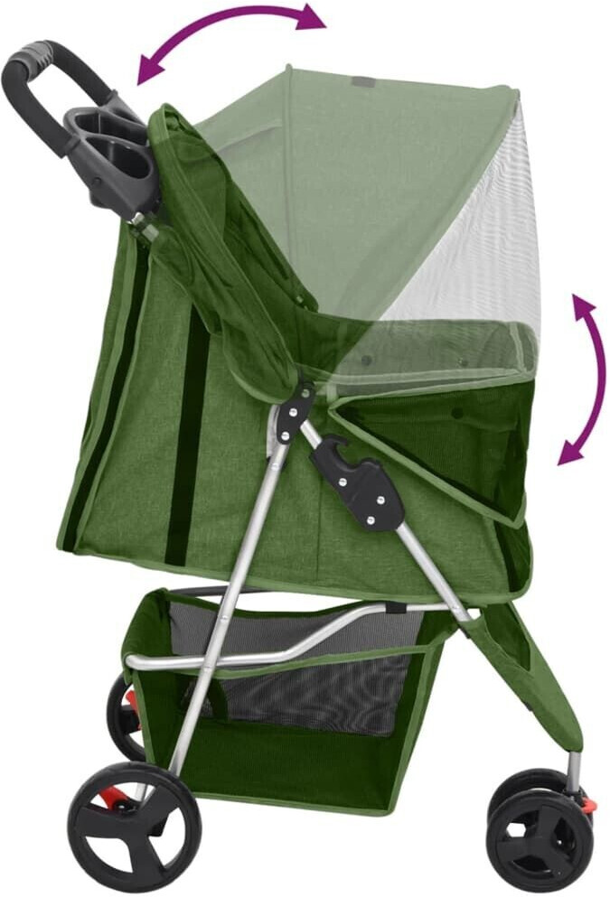 vidaXL Poussette pour chien green vidaXL Poussette pour chien green