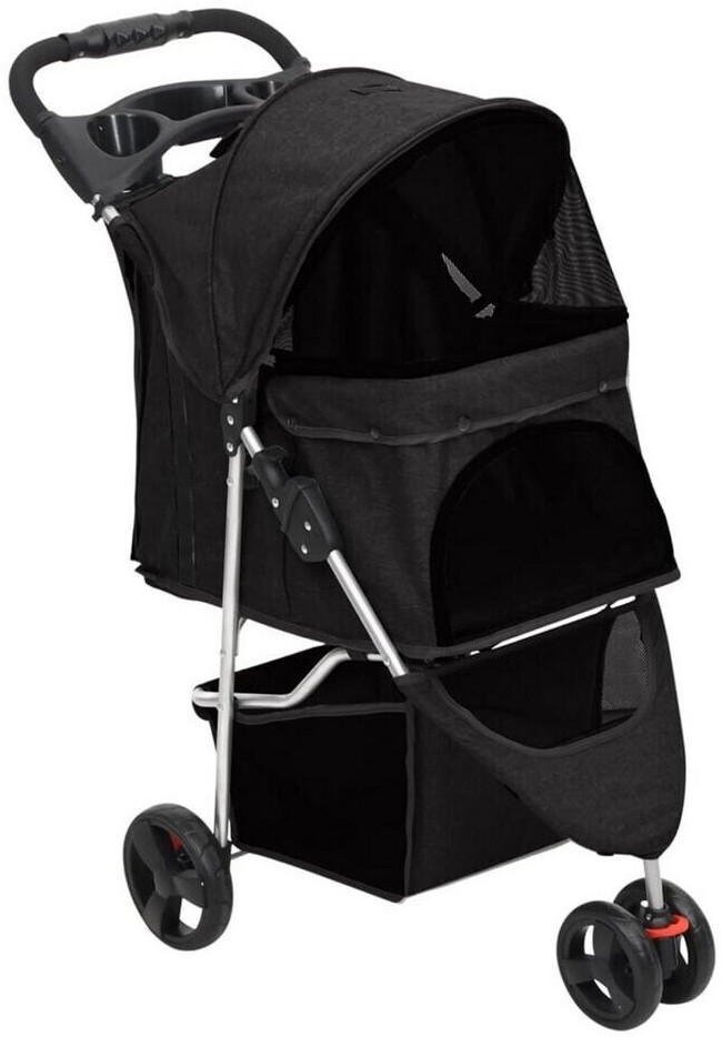 vidaXL Poussette pour chien black vidaXL Poussette pour chien black