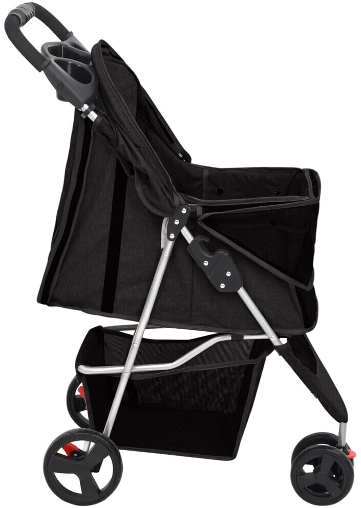 vidaXL Poussette pour chien black vidaXL Poussette pour chien black