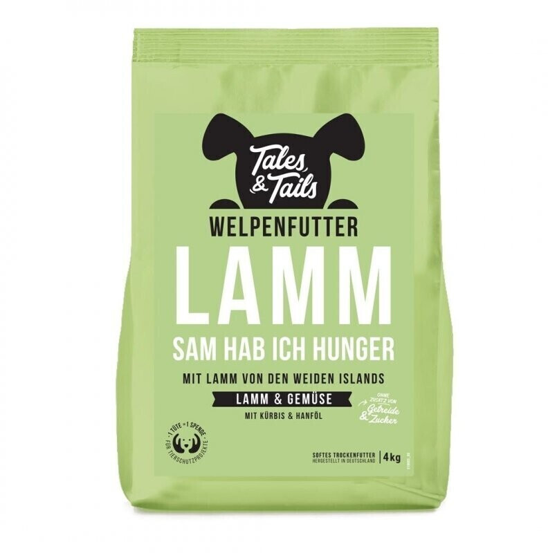 Tales & Tails LAMMsam Hab Ich Hunger Puppy Dry Food with Lamb & Vegetables