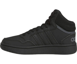 Buy Adidas Hoops Mid Kids core black core black grey six from