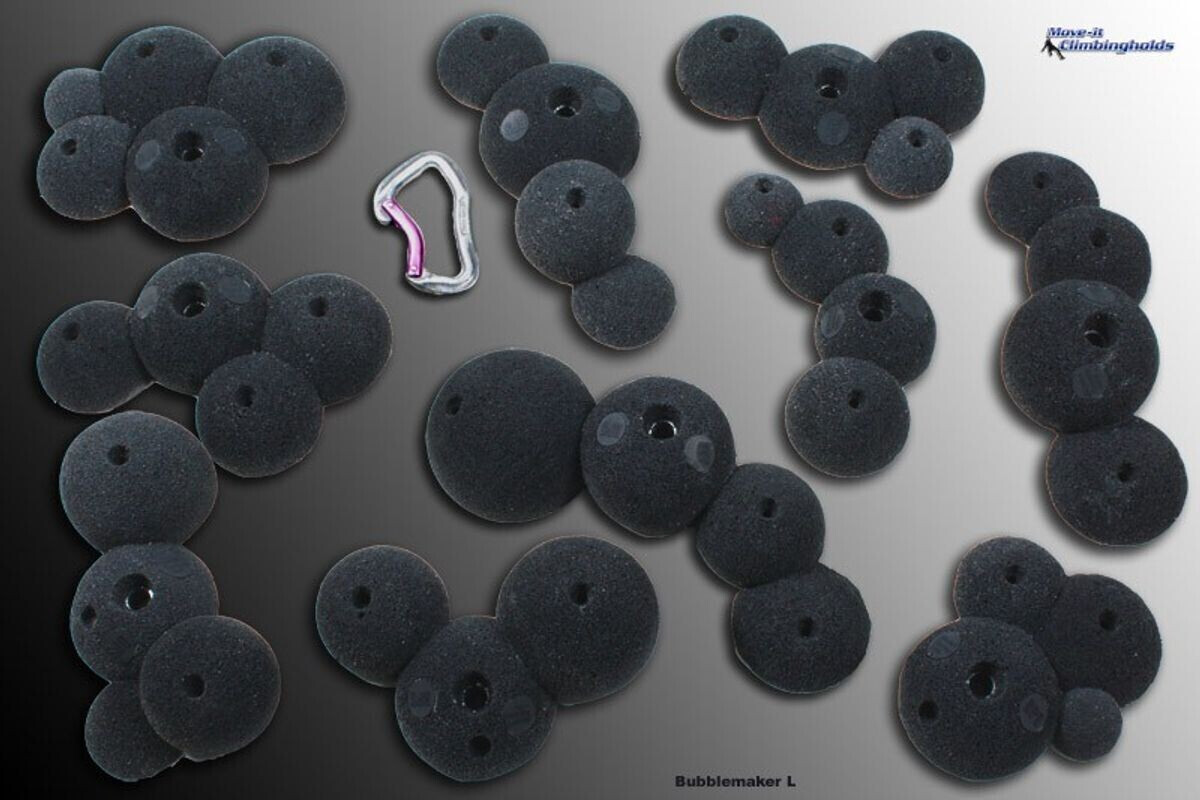 Move-it-Climbingholds Bubblemaker L (Klettergriffe-Set) rot