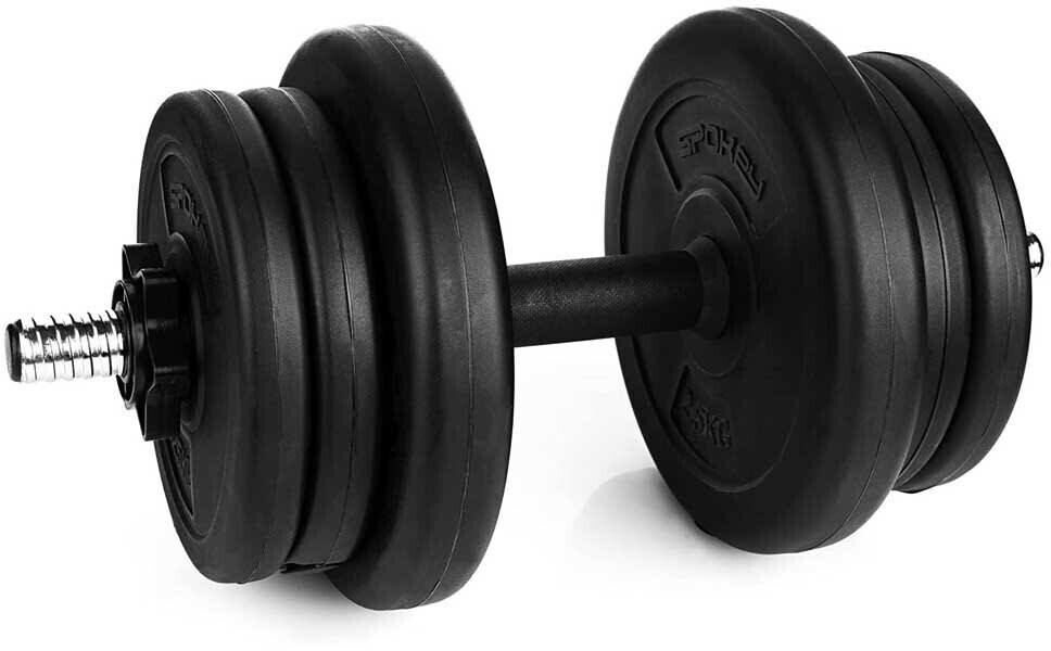 Spokey Burden 10kg adjustable dumbbell 1 unit black 10 kg (921036)