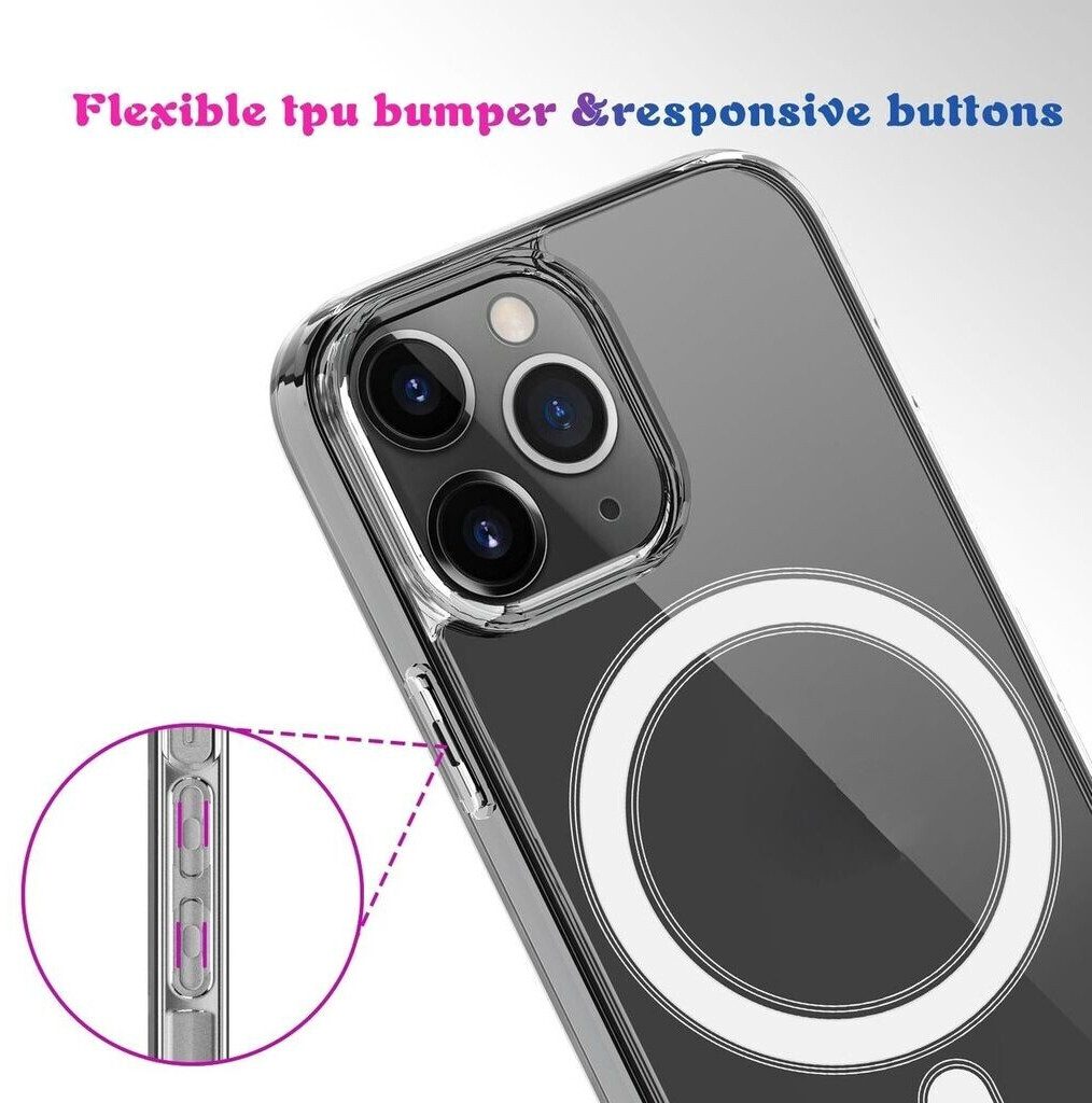 MagSafe Schutzhülle für Apple iPhone 15 Pro Max Transparent mit