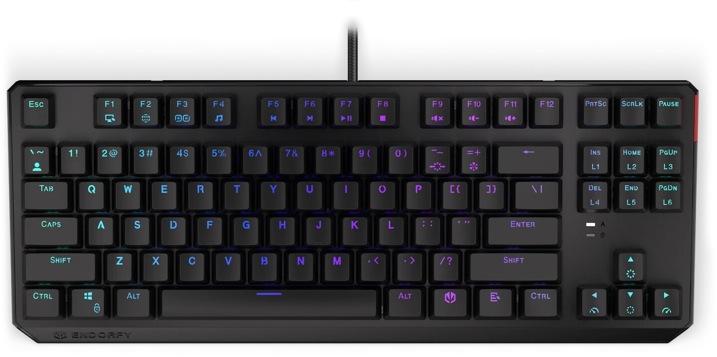 Endorfy Thock TKL noir (Kailh Red) (DE)