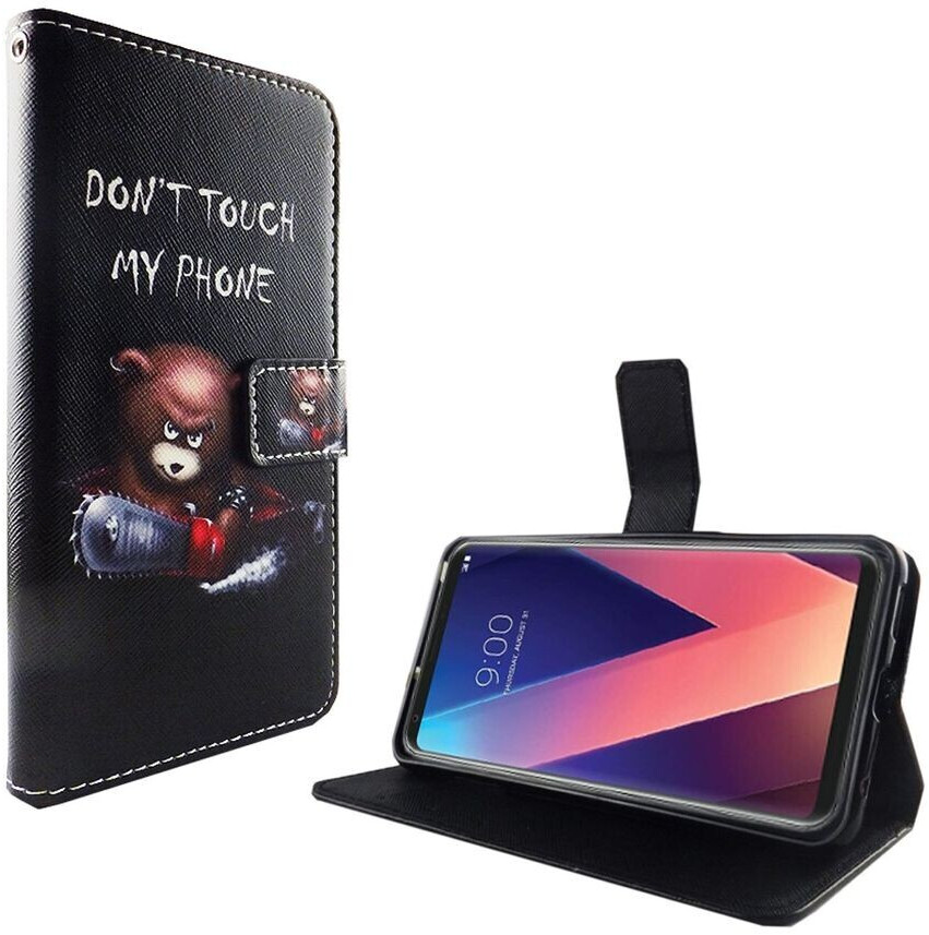 LG V30 Flip-Hülle Mit Kartenfach | PU Leder Case Mit Ständerfunktion | Inkl. Touch-Stift