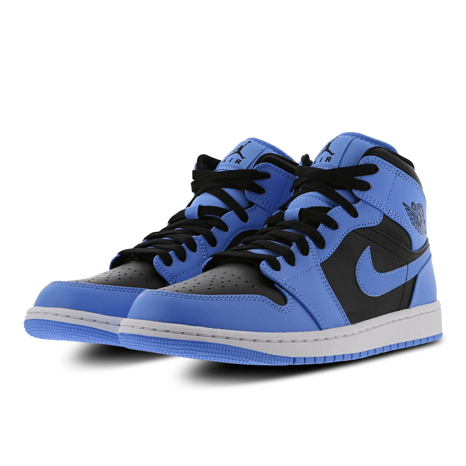 Black white and blue jordans store