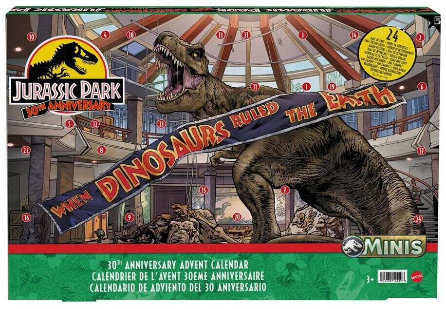 Mattel Calendrier de l'Avent Jurassic World 2023