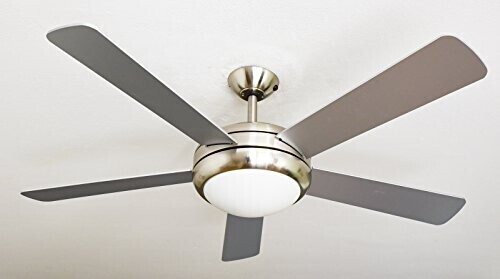 AireRyder Ventilateur de plafond Ursa BN Argent & Noyer