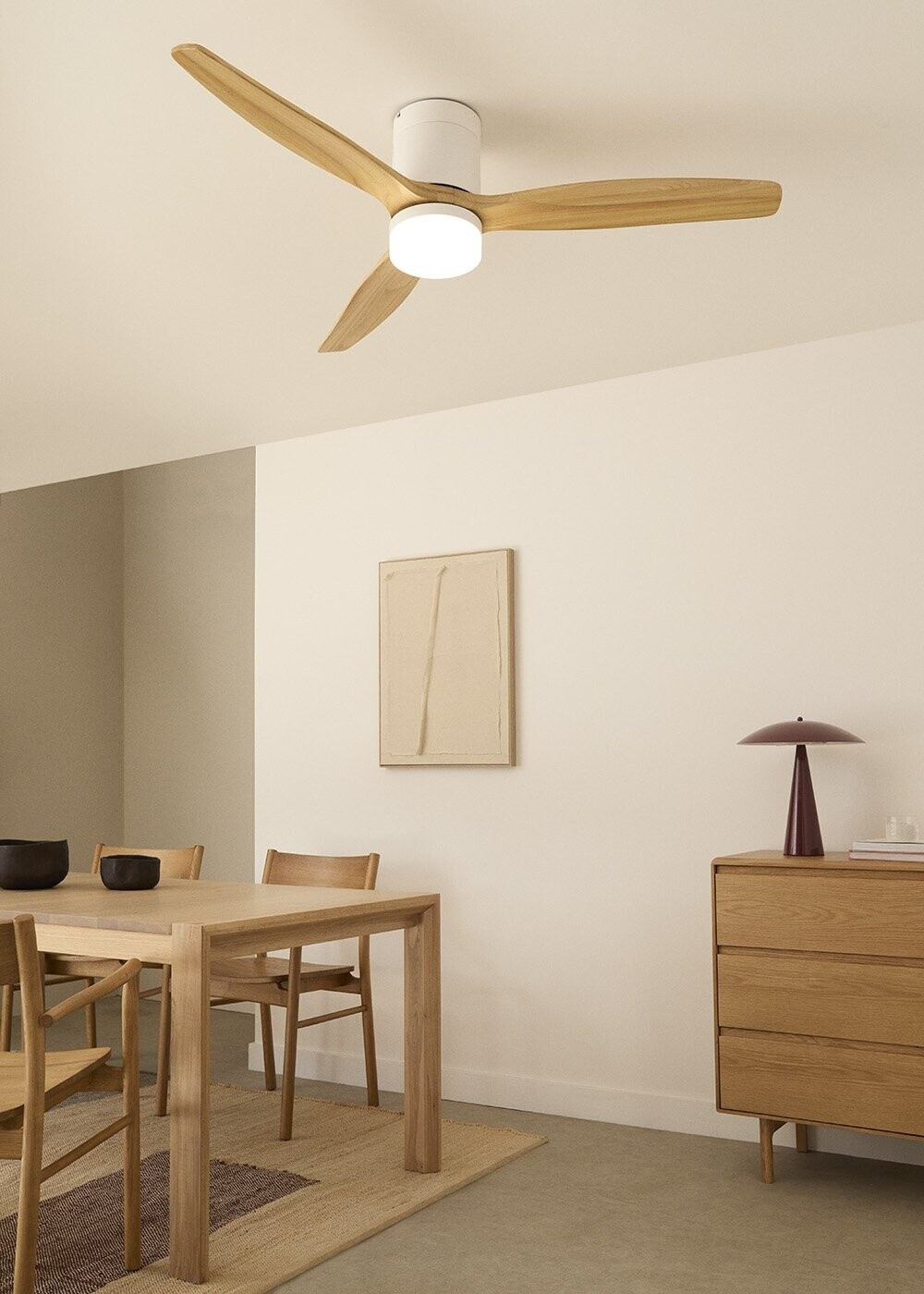 CREATE Windcalm Dc - Ventilateur De Plafond 40w Silencieux Ø132 Cm Avec by