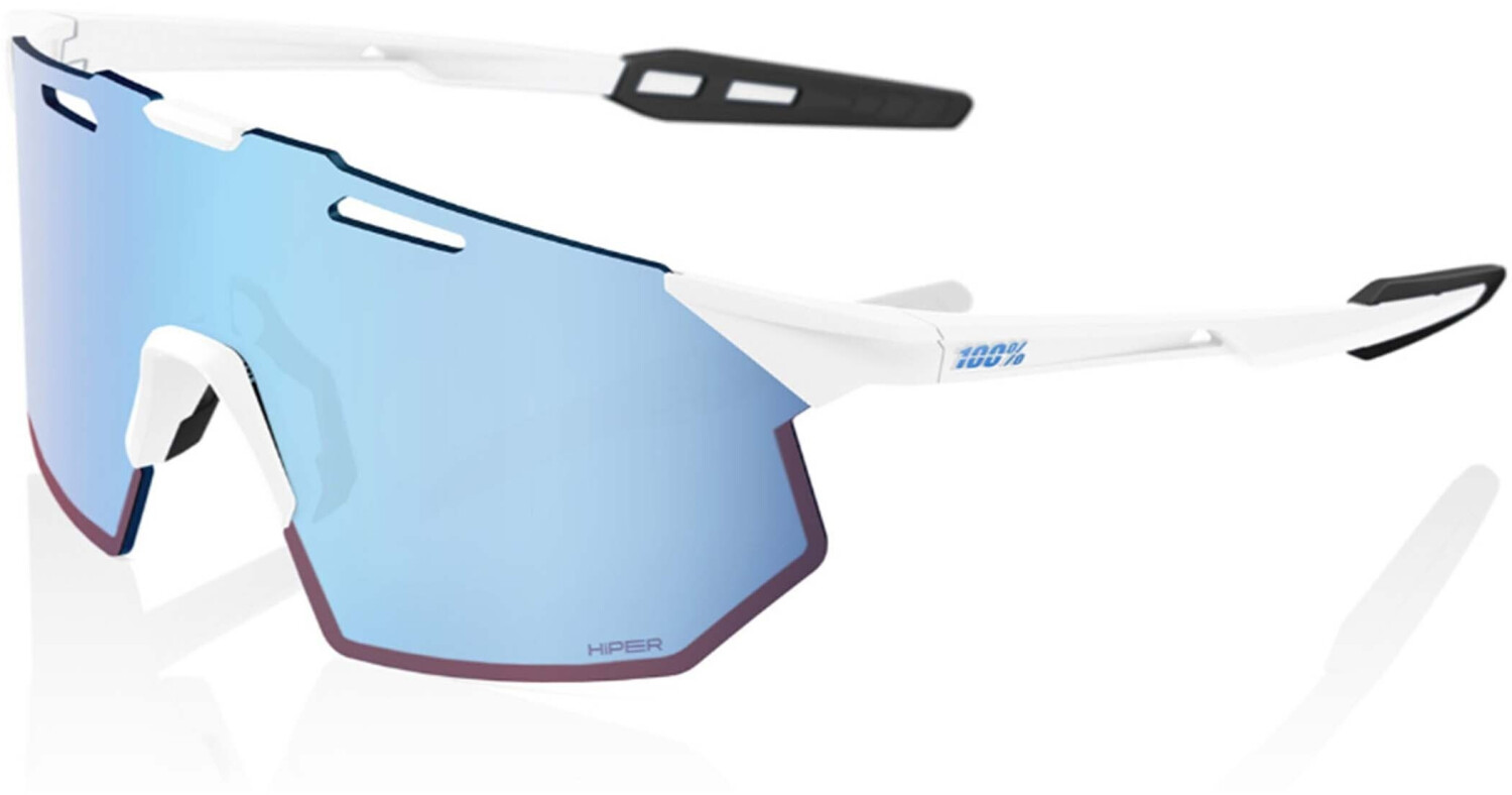 100% Hypercraft SQ soft tact white/hiper blu multilayer lens