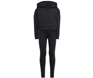 Adidas Hooded Fleece Tracksuit Kids black/bliss pink ab 41,25 € |  Preisvergleich bei