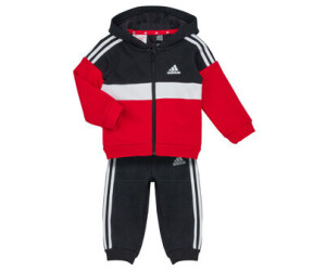 Adidas Tiberio Colorblock Fleece 3 Stripes black/white/better scarlet ab  35,00 € | Preisvergleich bei
