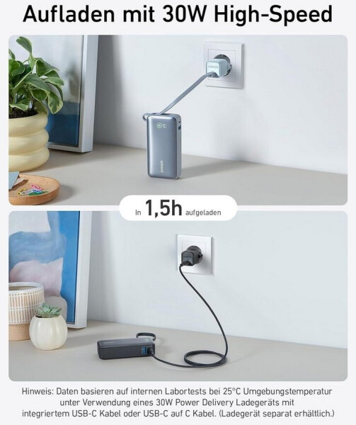 Anker Nano Powerbank 10.000 mAh Black Stone, Bild 5