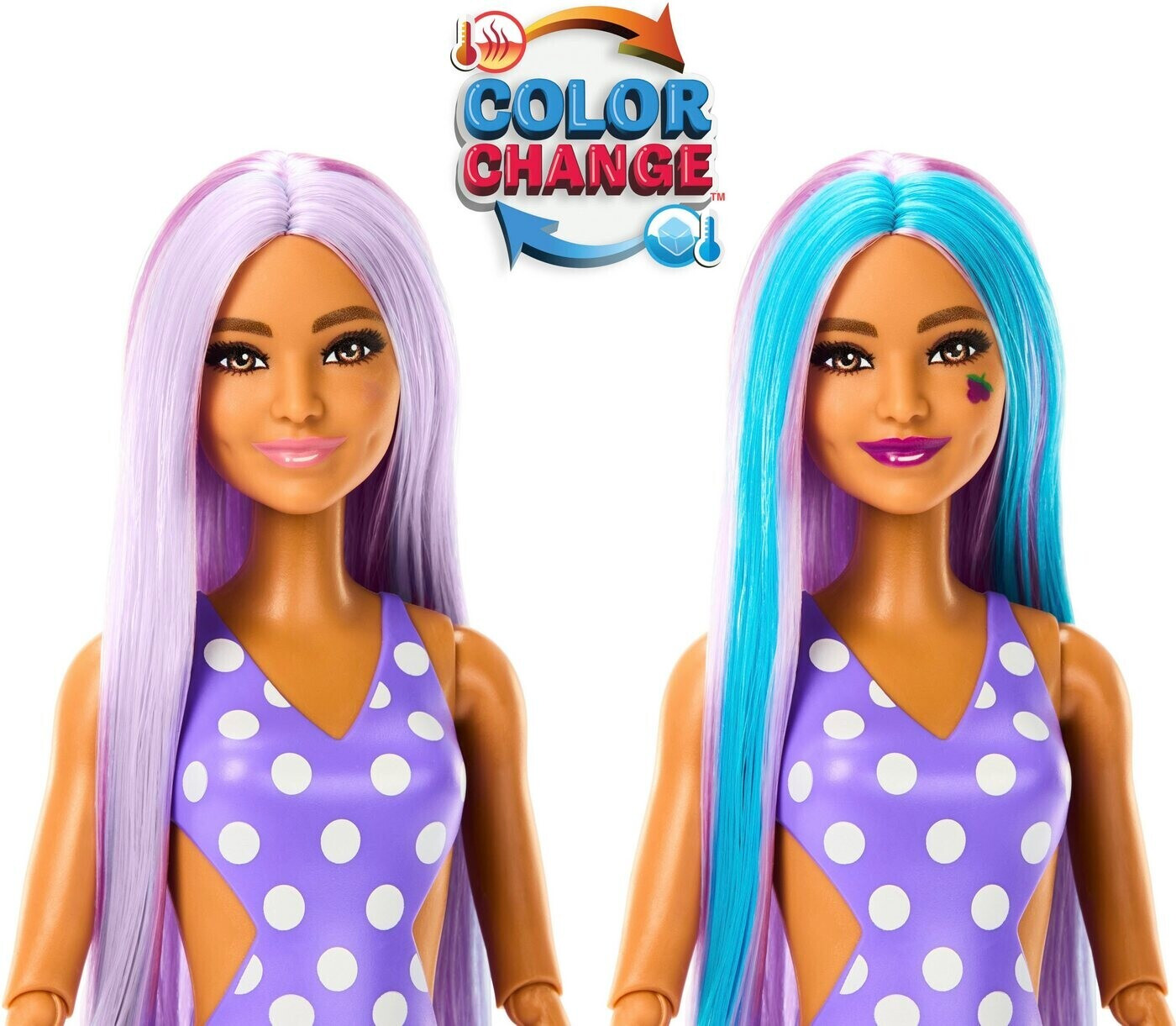 Barbies that hot sale change color