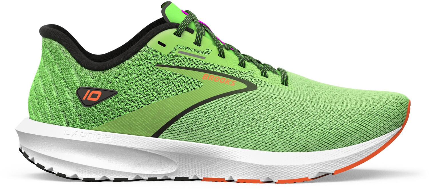Brooks Launch 10 (110409) green gecko/red orange/white