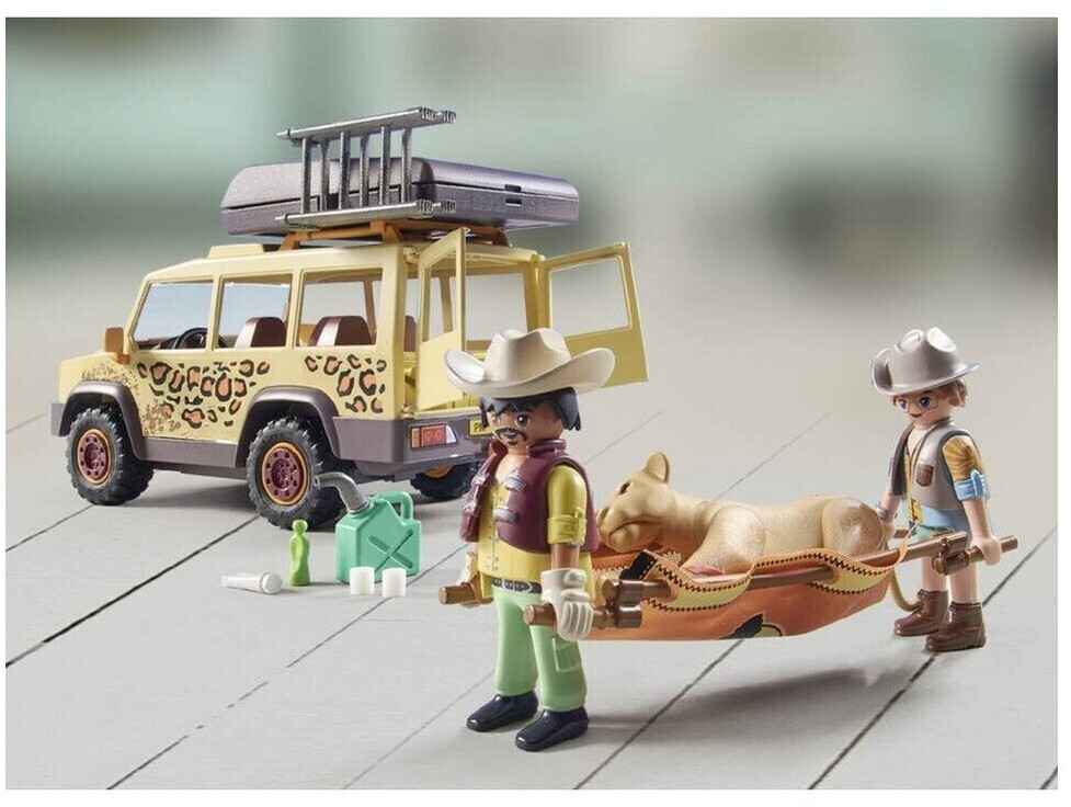 Playmobil safari truck with lions store