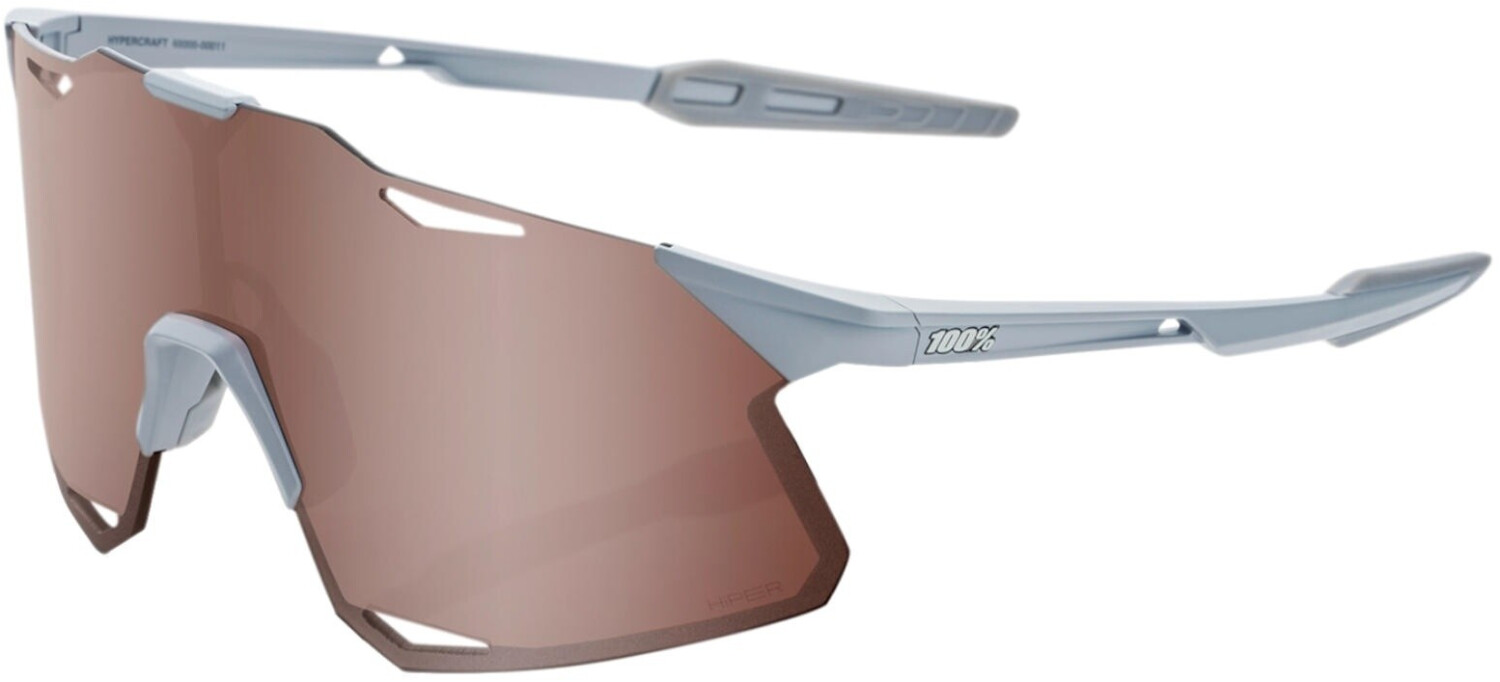 100% Hypercraft matte stone grey/hiper crimson silver mirror