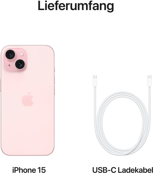 Apple iPhone 15 128GB Rosé, Bild 10