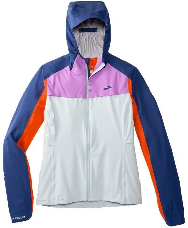 Brooks High Point Waterproof Jacket Women (221608) lt slate/bright orange/aegean