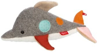 Sigikid Plush Delfin Swetty Yellow grey/white