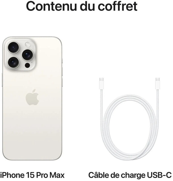 Apple iPhone 15 Pro 128GB Titan Weiß, Bild 8